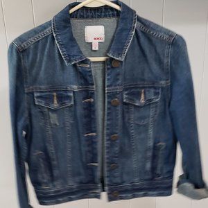 Bongo Jean Cropped Jacket Size Medium
